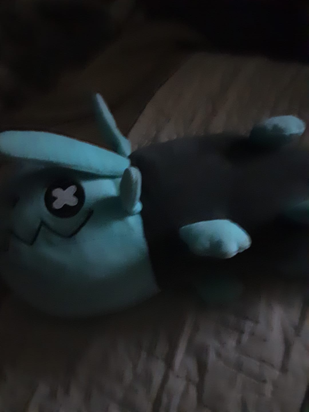 Customer photo review of Rain World - Glowing Blue Lizard Plush