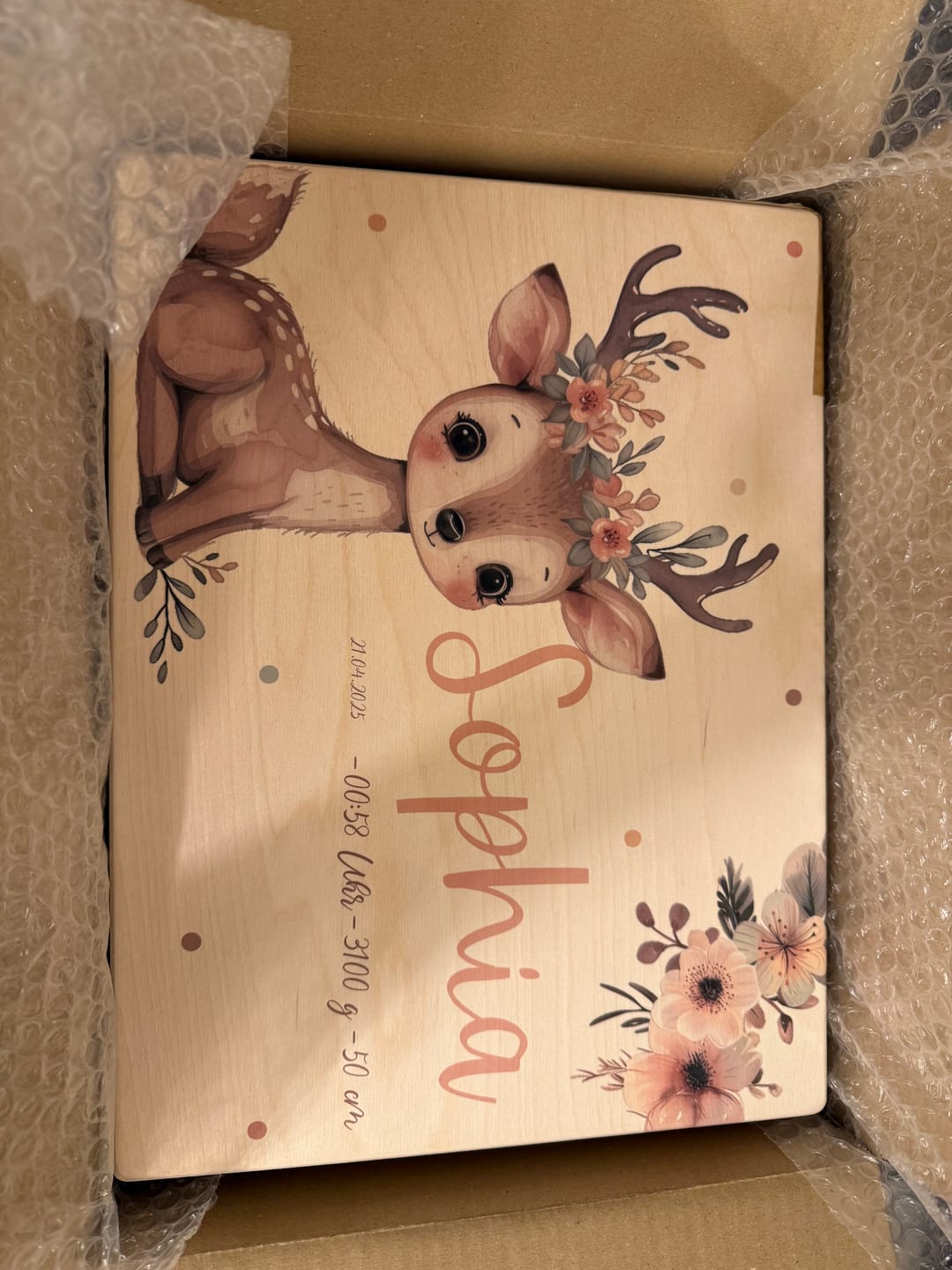 Customer photo review of Erinnerungsbox Baby - Baby Reh