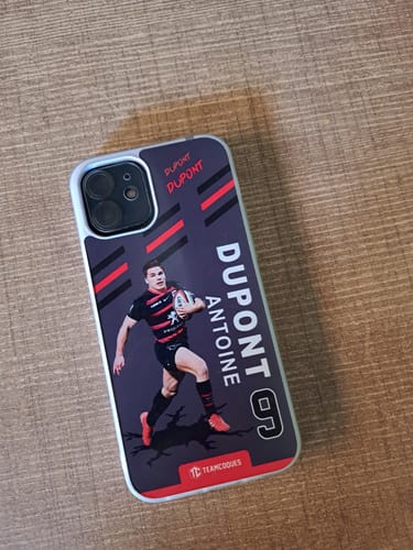 Customer photo review of Coque joueur ANTOINE DUPONT TOULOUSE - TEAMCOQUES