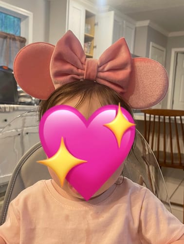 undefined review of All Pink Velvet Elastic Mickey Ears image 1 out of 1