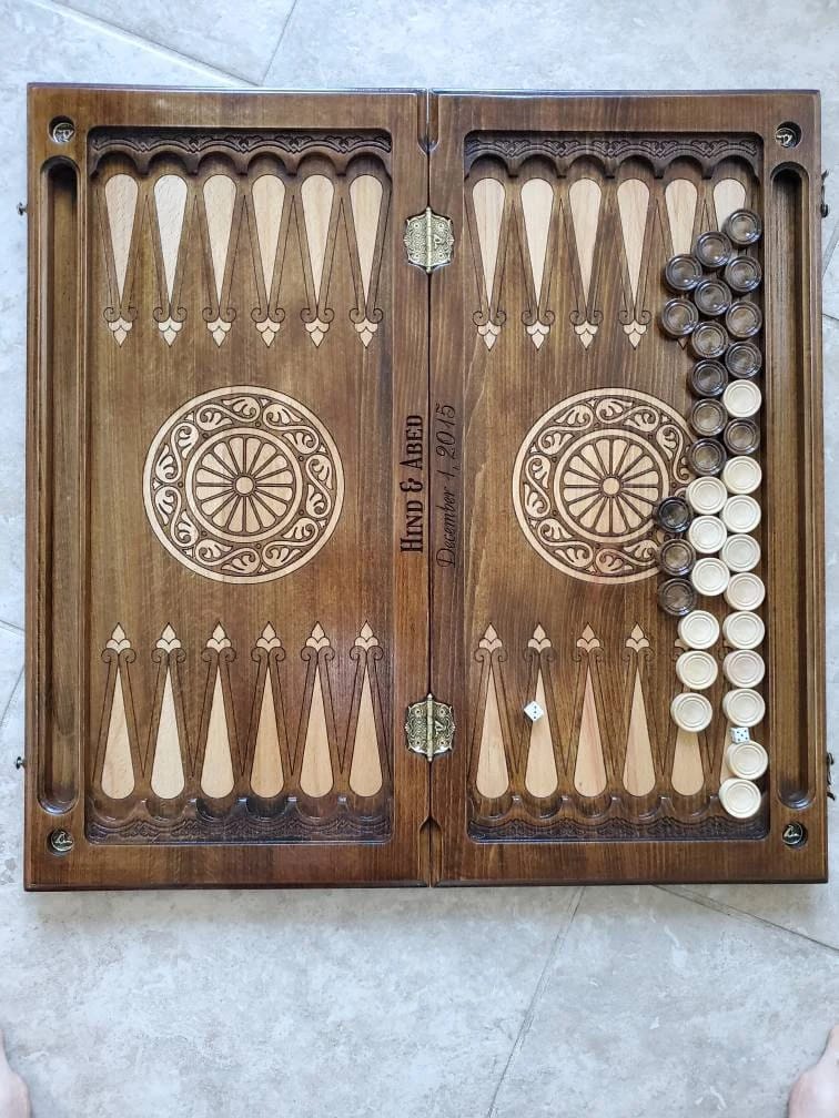 Customer photo review of Backgammon set Armenian - Pomegranate Tree of Life