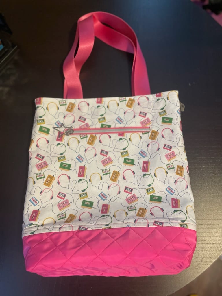 Customer photo review of Neon Pink Nostalgia - DayFlex Fabric