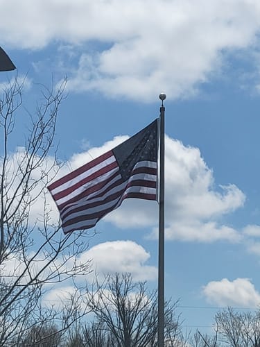 Customer photo review of Ultra Heavy Duty American Flag - 2-ply Polyester - Made In USA