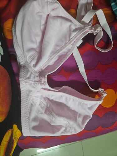 Customer photo review of Pack Of 2 (Pink & Skin) - Mimosa - Comfiest Open Cups With Clip Nursing / Maternity Bra