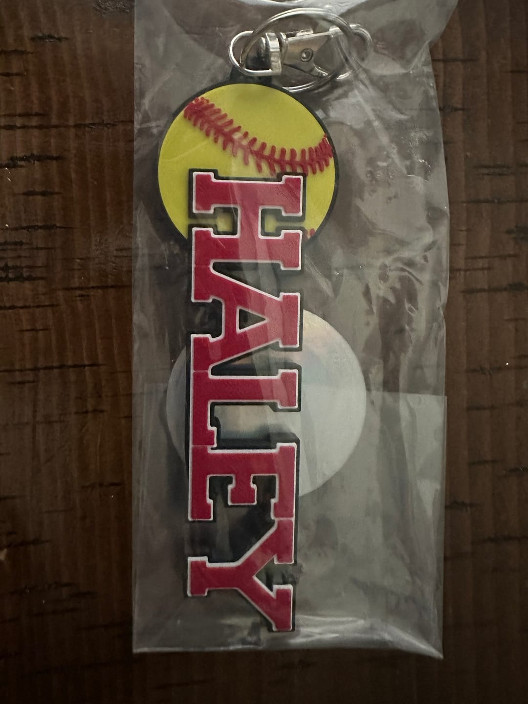 Customer photo review of Personalized Softball Bag Tag | Team Gift & Player Bundle
