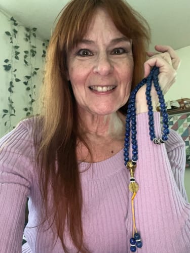Customer photo review of Lapis Lazuli Third Eye Mala