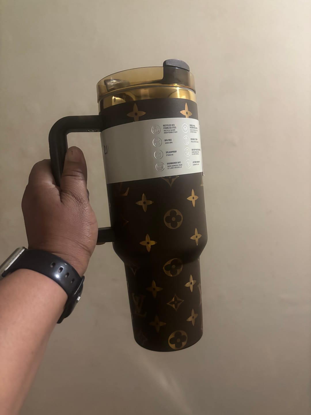 Customer photo review of Designer Holographic In-Car Insulated Cup 40OZ