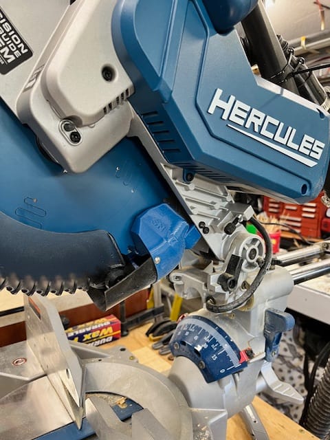 Customer photo review of Hercules 12" Sliding Compound Miter Saw Dust Collection