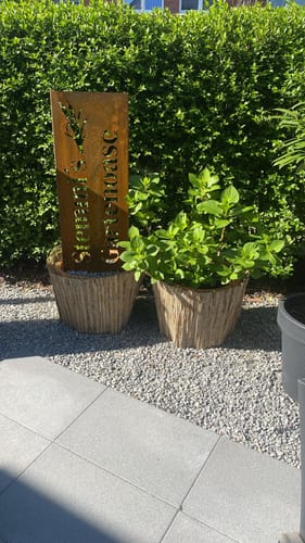 Customer photo review of Gartenstele Personalisiert
