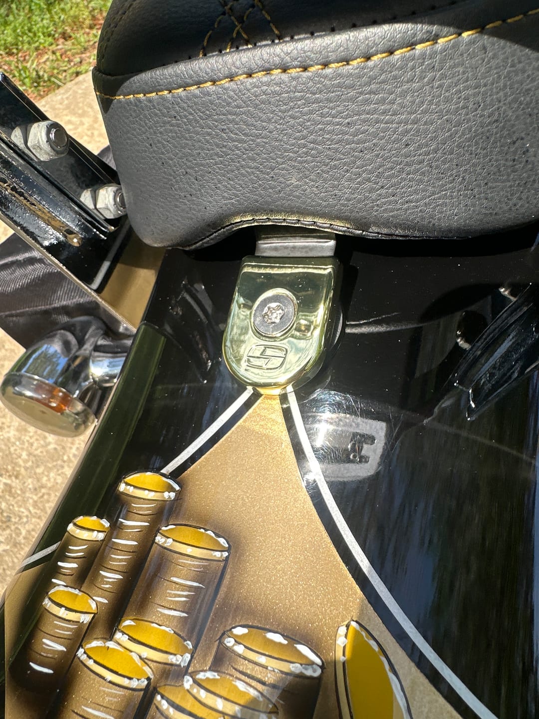 Customer photo review of SADDLEMEN GOLD SECURITY SCREW