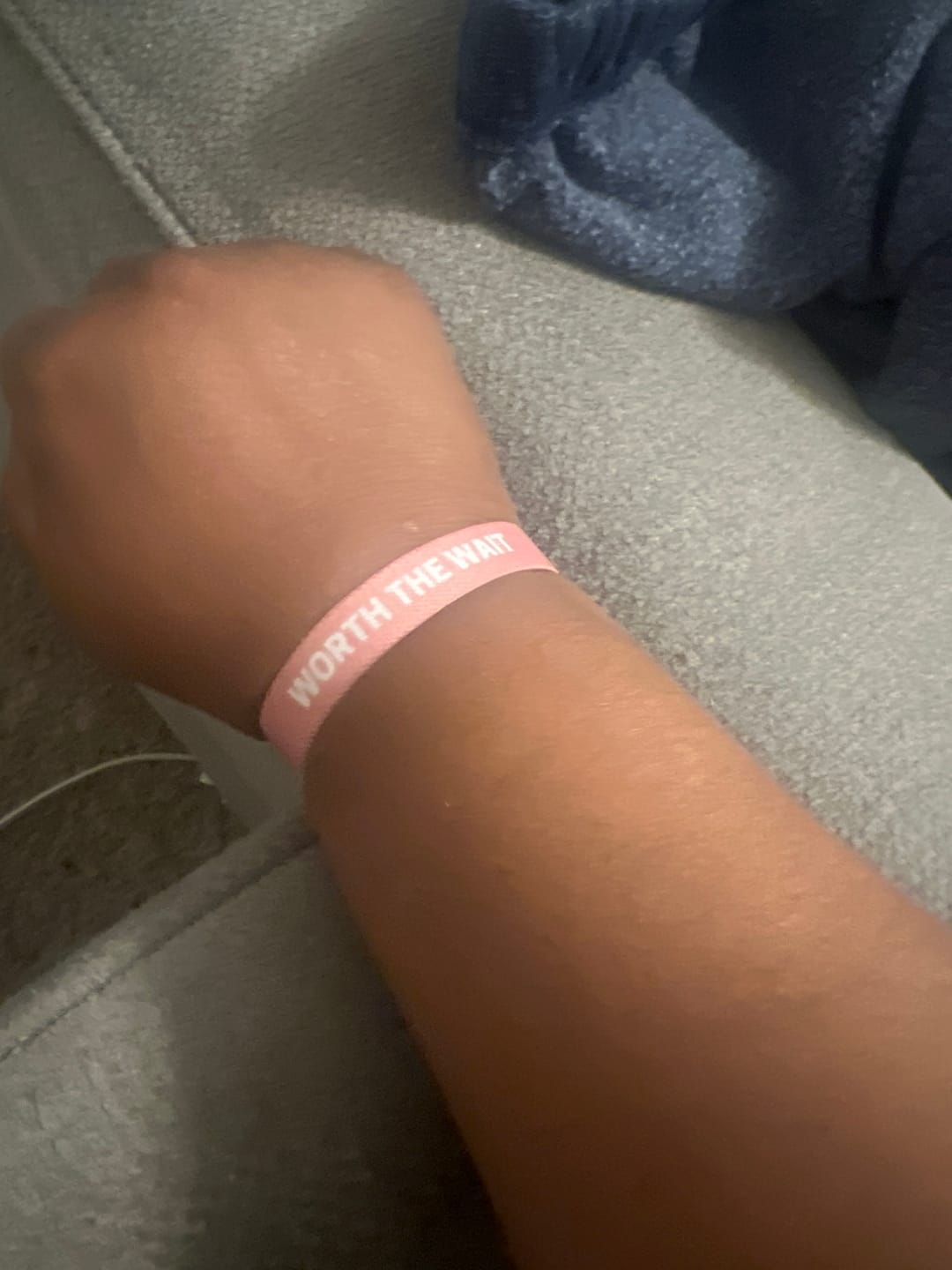 Customer photo review of WORTH THE WAIT WRISTBAND