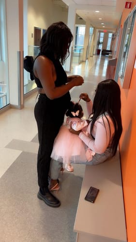 Customer photo review of Cute Baby Pink Bow Mesh Evening Prom Dress Toddler Christening Dress