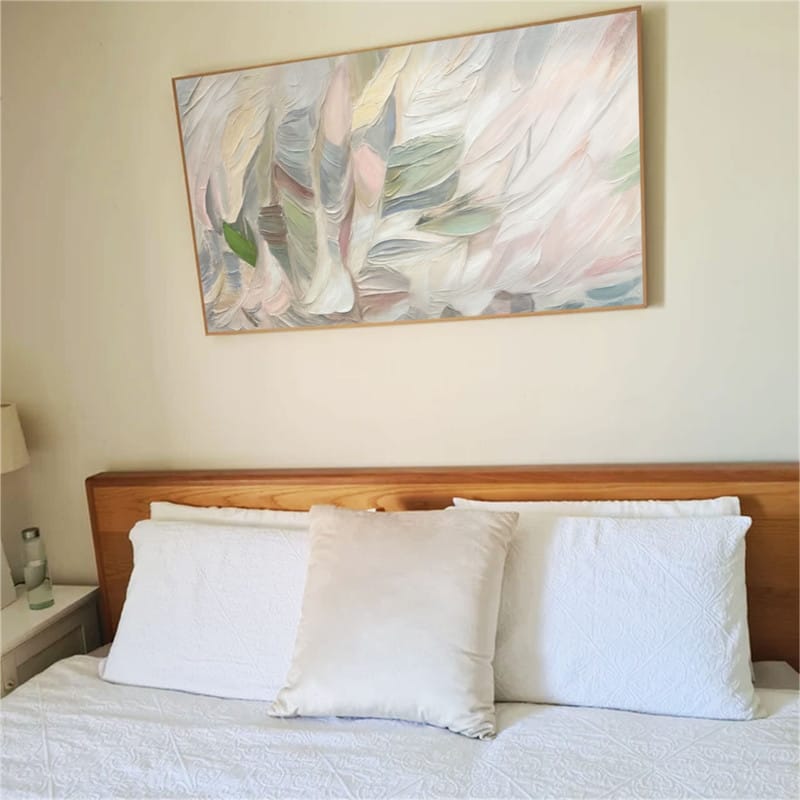 Customer photo review of Abstract Textured Painting Canvas #AT044