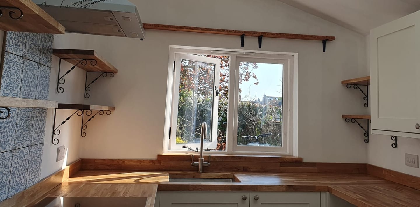 Customer photo review of Heritage Cast Iron Shelf Bracket