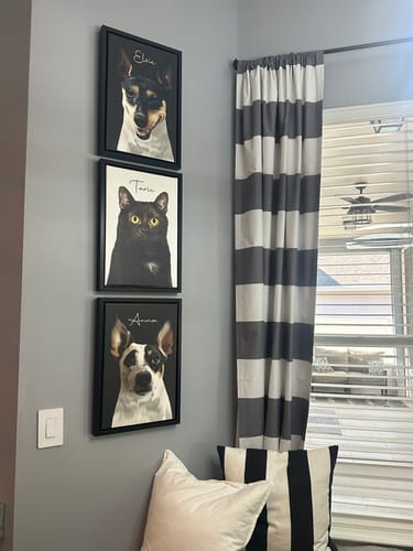 Customer photo review of Pet Art Canvas Wrap