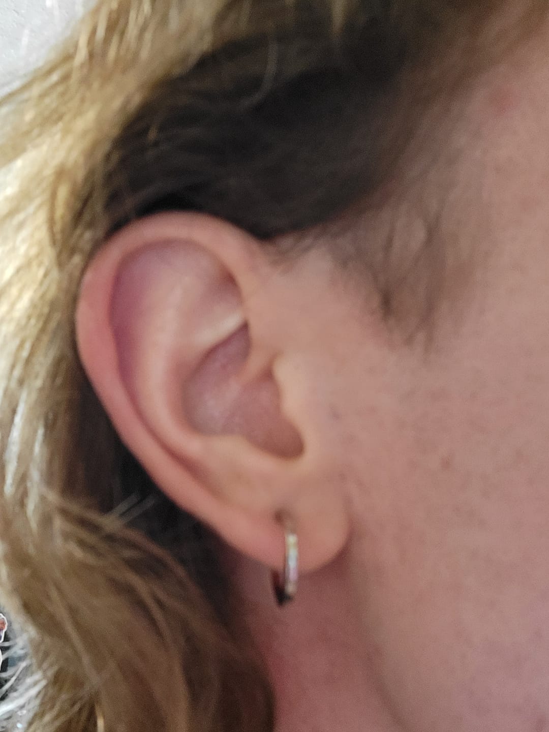 Customer photo review of Classic Hoop Clip On Earrings