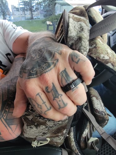 Customer photo review of MetalInfinity Collection - Men's Silicone Rings with Metal