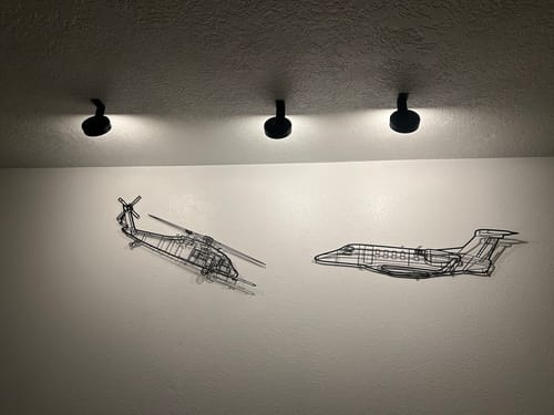 Customer photo review of Phenom 300 Metal Aircraft Wall Art - NCP0119