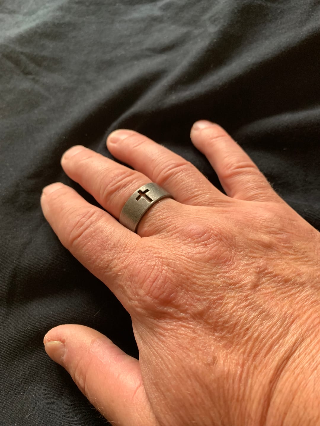 Customer photo review of BLACKED CROSS.