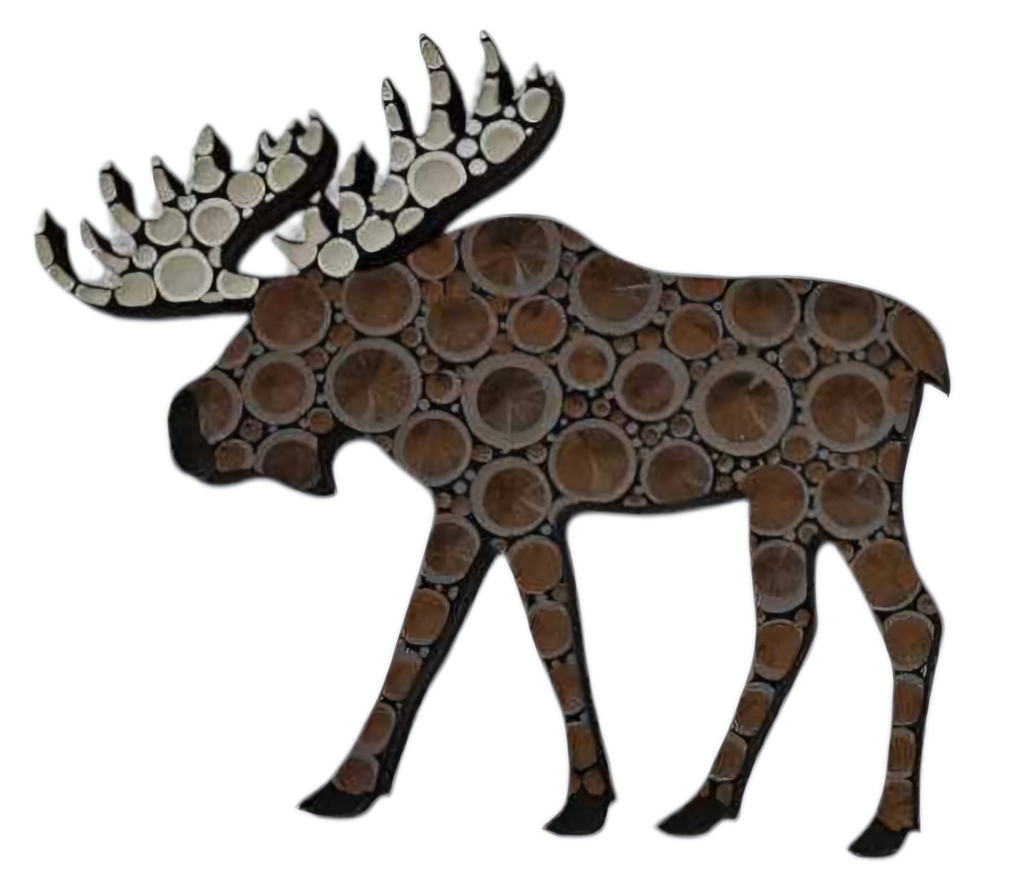 Customer photo review of Unfinished Wood Moose Shape - Animal - Craft - up to 24" DIY