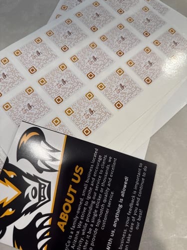 Customer photo review of Vinyl Stickers