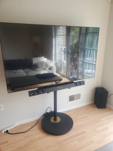 Customer photo review of Master V2 FT65 Floor TV Stand With Wheels