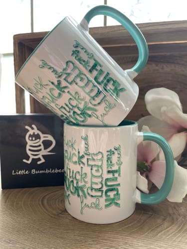 Customer photo review of TassenExpress - Becher Keramik Tasse mit Logo bedruckt 325ml Firmenlogo