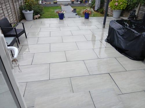 Customer photo review of Kandala - Grey Porcelain Paving Tiles - 900 x 600 x 20mm