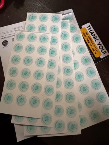 Customer photo review of Chrome/Mirror Stickers