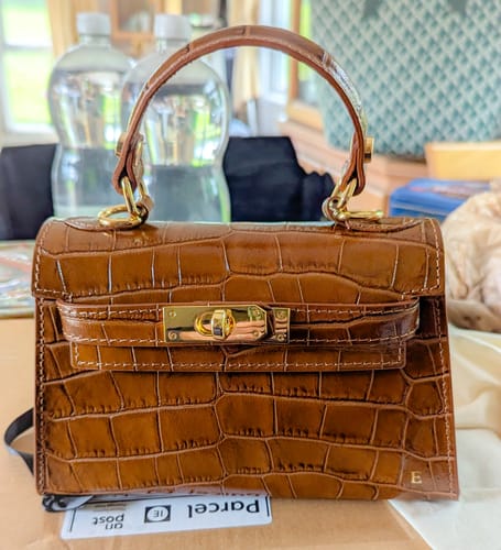 Customer photo review of The Kate Bag Croc