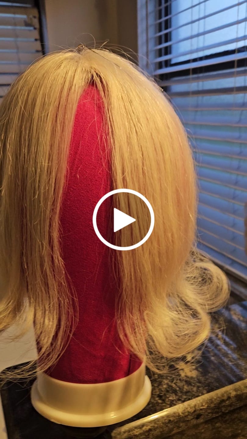 Customer video review of Full Shine 3x5 Inches Virgin Human Hair Toppers Mono Base Platinum Blonde #60
