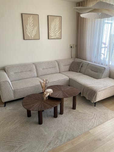 Customer photo review of Salontafel Zalora - Organisch - Teakhout - Set van 2