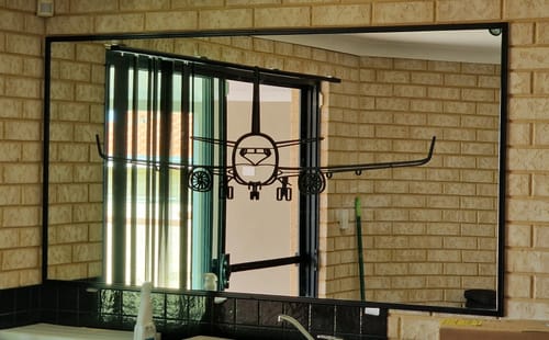 Customer photo review of 737-800NG Front Silhouette Metal Wall Art