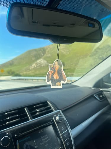 Customer photo review of Custom Car Air Freshener
