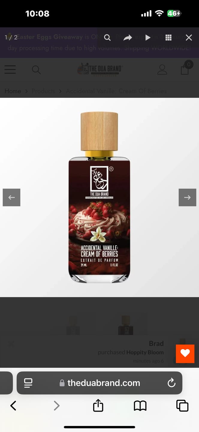 Customer photo review of Accidental Vanille: Cream Of Berries