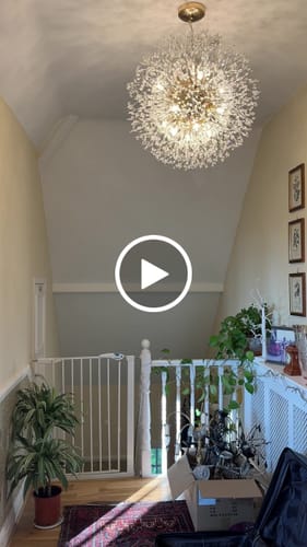 Customer video review of Modern Crystal Sputnik Chandelier