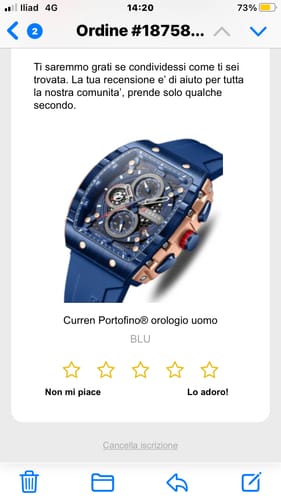 Customer photo review of Curren Portofino® orologio uomo