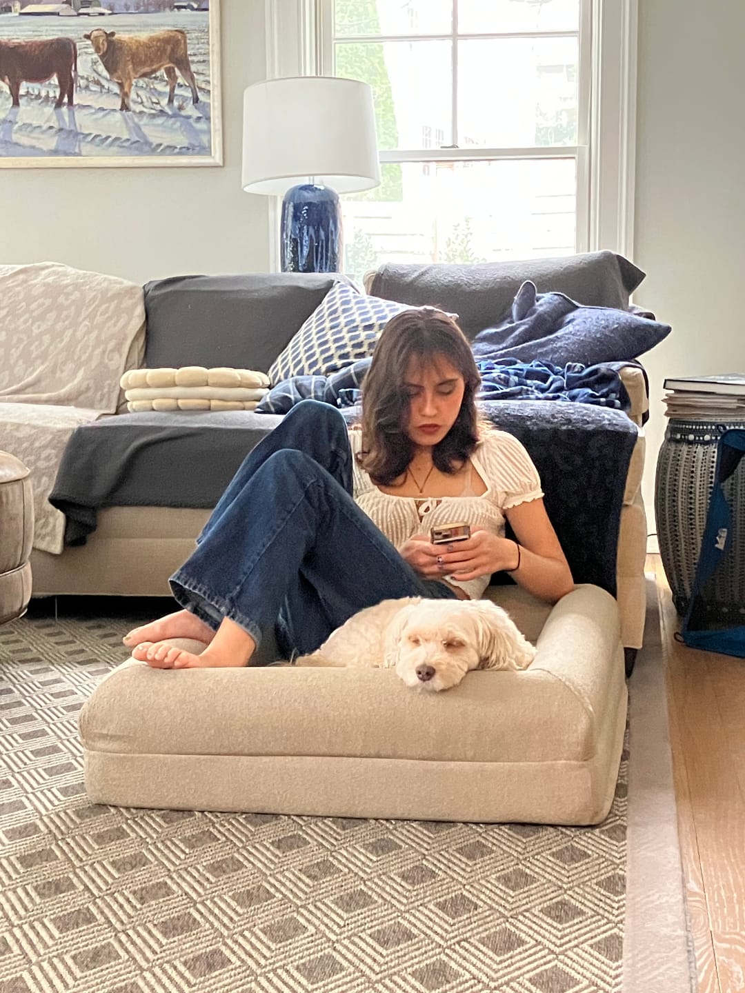 Customer photo review of Medium REM Dog Bed