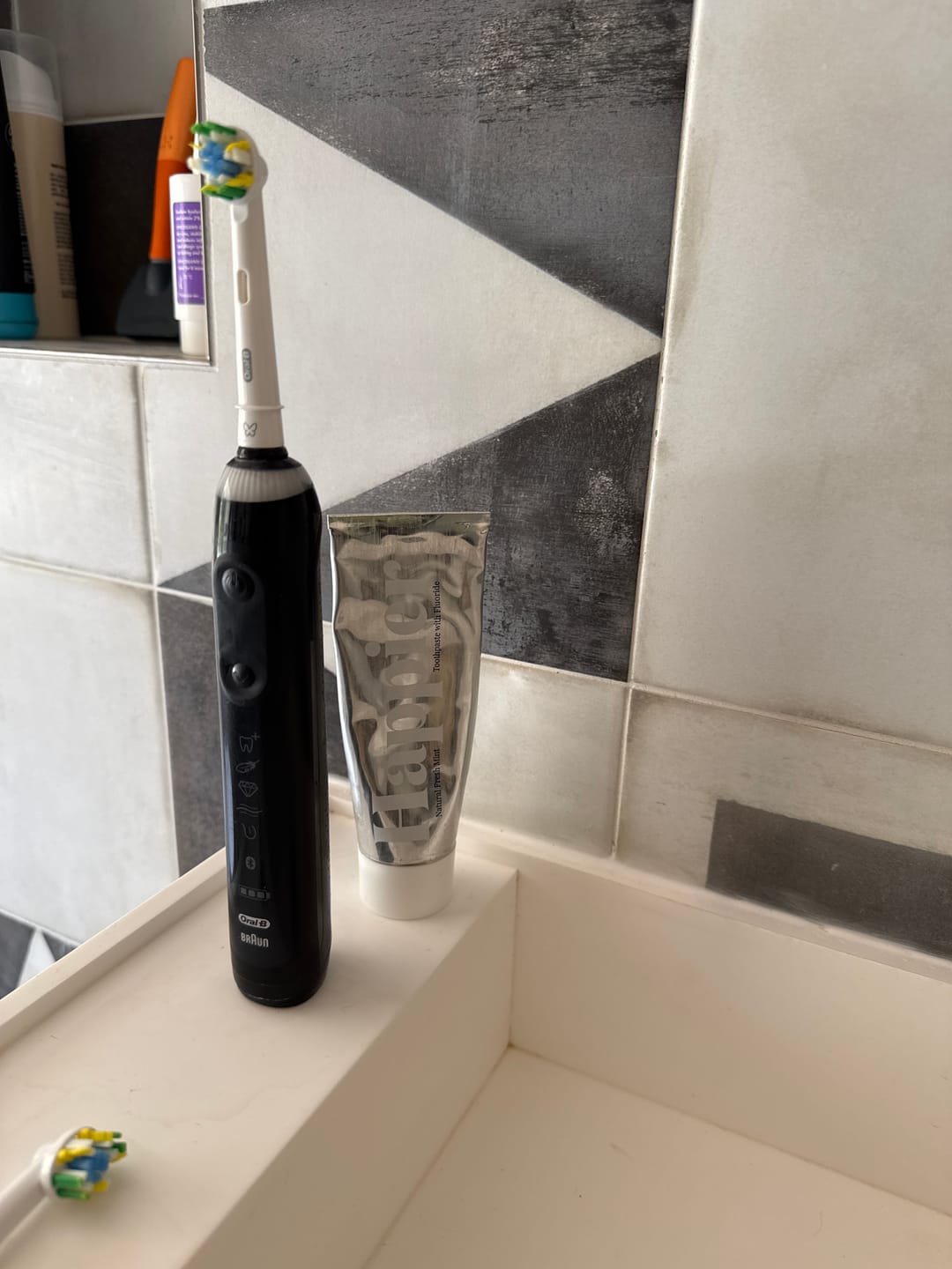 Customer photo review of Happier Fresh Mint Toothpaste