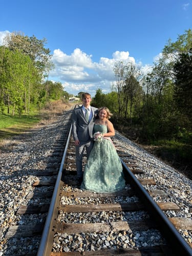 Sarah W. review of Dusty Sage Necktie- Sage Tie for Wedding image 1 out of 1