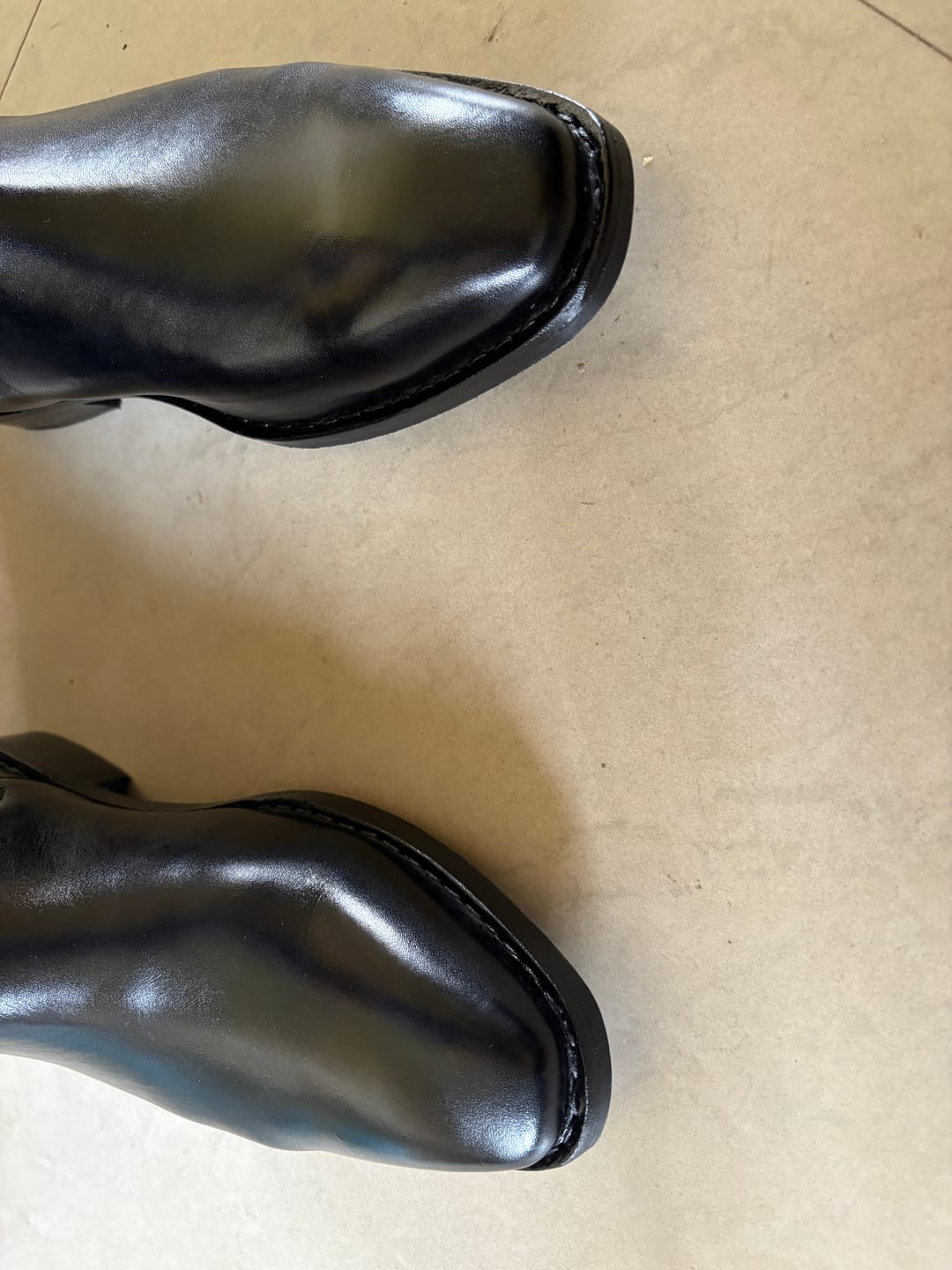 Customer photo review of Goodyear Welted - Chelsea Boot - Black