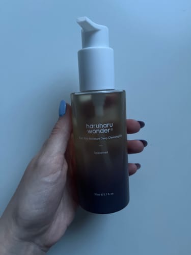 Customer photo review of Haruharu Wonder Black Rice Moisture Deep Cleansing Oil giliai valantis aliejus