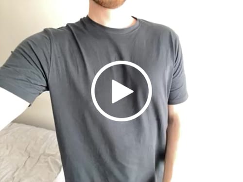 Customer video review of Bisiklet Yaka Tişört