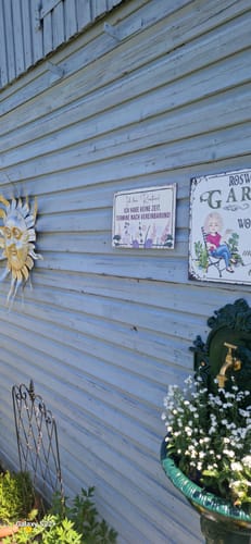 Customer photo review of Ich bin Rentner Termine nach Vereinbarung - Gartenschild