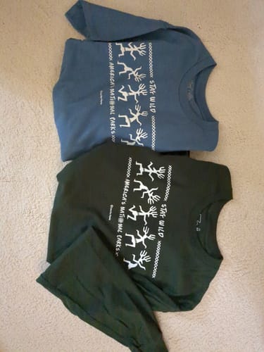 Customer photo review of Stay Wild Petroglyphs Tee