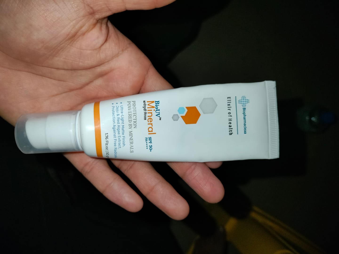 Customer photo review of BioUV Mineral SPF 50, PA++++