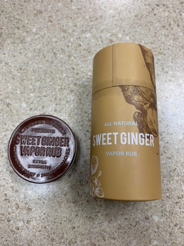 Customer photo review of Extra Strength Sweet Ginger Vapor Rub