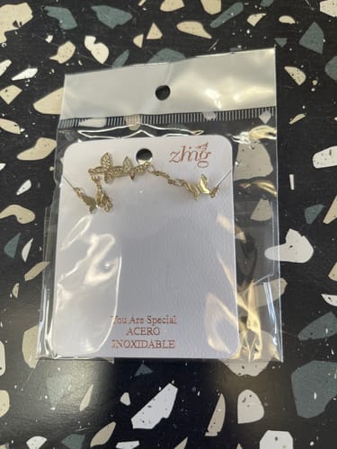 Customer photo review of Gold Plated Butterfly Bracelets