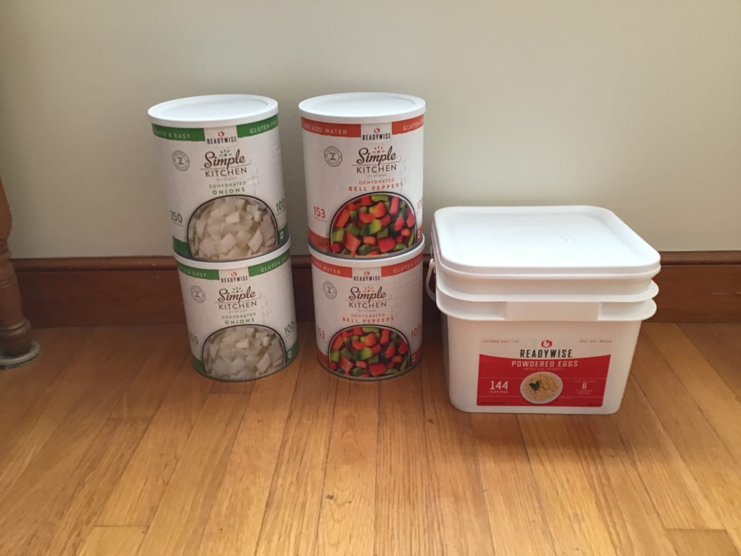 Customer photo review of Dehydrated Chopped Onions - 250 Serving #10 Can