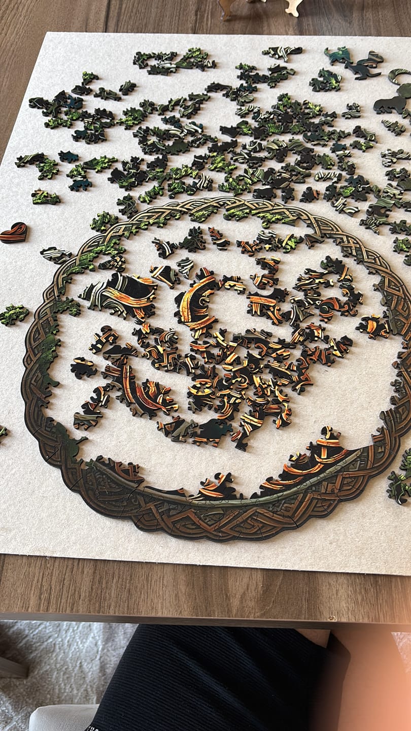 Customer photo review of Celtic Ağacı - Ahşap Puzzle